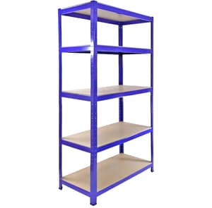 Bulldog 90cm x 45cm 5 Tier Shelving in Blue Set of 3
