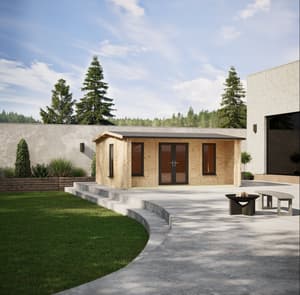Power 18x18 Snug Log Cabin 44mm
