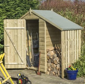 Oxford 4x3 Shed With Lean To