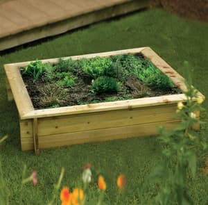 3x3 Raised Bed & Sandpit