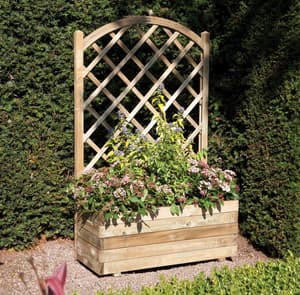 2x1 Rectangular Planter & Lattice