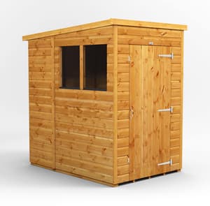Power 4x6 Shiplap Pent Wooden Shed