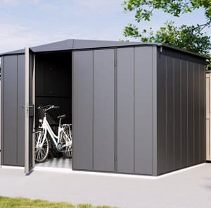 Hormann Berry 8x8 Apex Metal Garden Shed