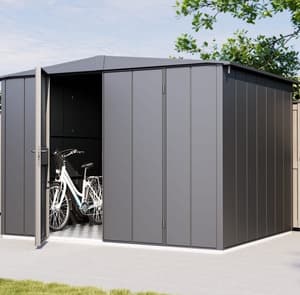 Hormann Berry 8x8 Apex Metal Garden Shed