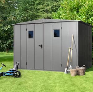 Hormann Berry 8x4 Apex Metal Garden Shed