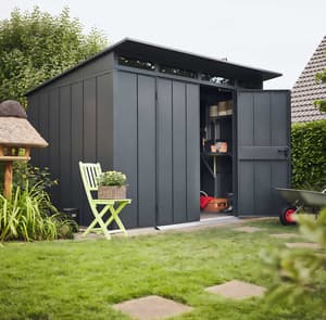 Hormann Berry 10x8 Pent Metal Garden Shed