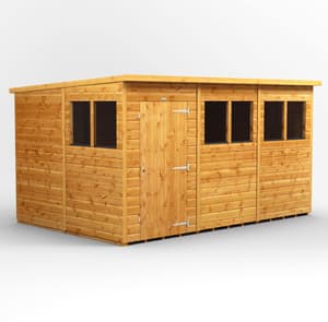 Power 12x8 Shiplap Pent Wooden Shed
