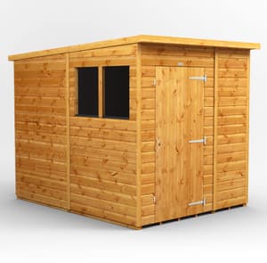 Power 6x8 Shiplap Pent Wooden Shed