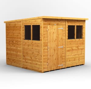 8ft Wide Shiplap Pent Sheds