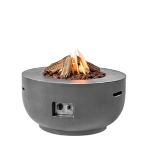 Happy Cocooning 91cm Grey Gas Fire Bowl