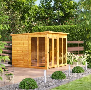 Power 8x8 Pent Summerhouse