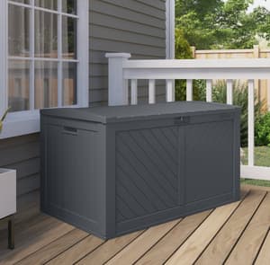 Suncast Colorado 507L Storage Box Cyberspace Grey