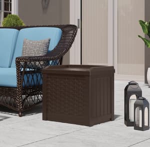 Suncast Georgia 83L Storage Box Java Brown