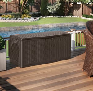 Suncast Minnesota 469L Storage Box Java Brown