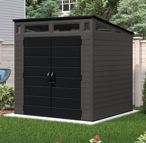 Suncast Modernist 7x7 Pent Roof Plastic Shed