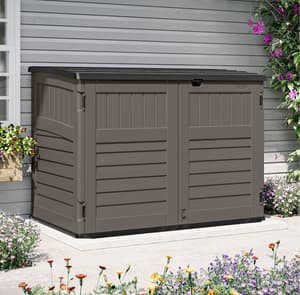 Suncast Stow-Away Large Store Stone Grey