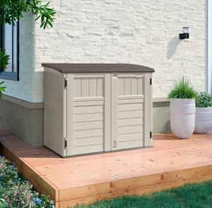 Suncast Stow-Away Store Vanilla