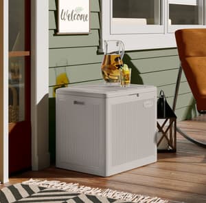 Suncast New York 83L Storage Box Light French Grey