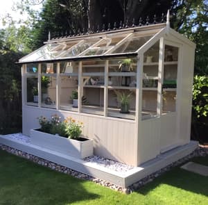 Swallow Jay Painted Potting Sheds