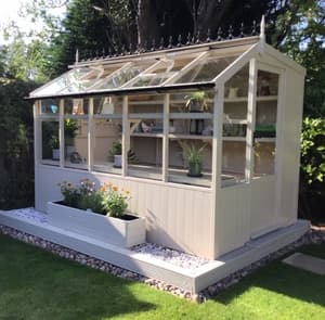 Swallow Jay Painted Potting Sheds