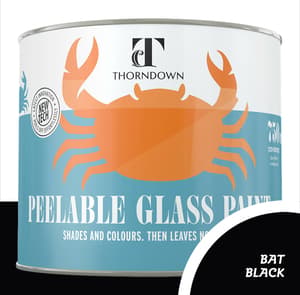 Thorndown Peelable Glass Paint Bat Black 750ml