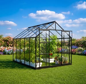 Vitavia 8x10 Black Jupiter 8300 Short Pane Toughened