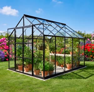 Vitavia 8x10 Black Phoenix 8300 Short Pane Toughened