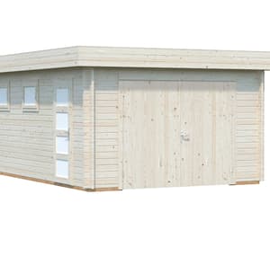 Palmako Rasmus 5.5m x 3.6m Wooden Garage with Wooden Door