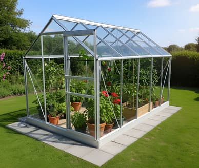 Vitavia 6x10 Venus 6200 Greenhouse - Horticultural Glass