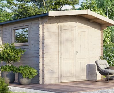 Power 10x12 Chalet Workshop Log Cabin