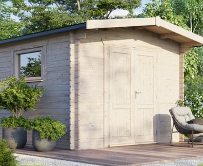 Power 12x12 Chalet Workshop Log Cabin