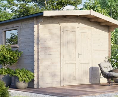 Power 12x14 Chalet Workshop Log Cabin