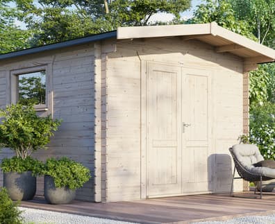 Power 14x12 Chalet Workshop Log Cabin
