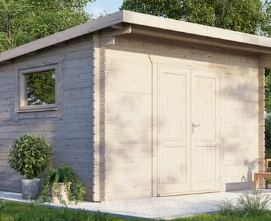 Power 14x12 Pent Workshop Log Cabin