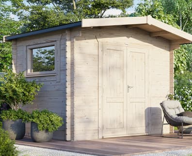 Power 8x12 Chalet Workshop Log Cabin