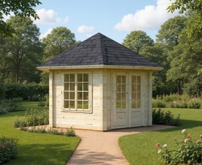 Palmako Hanna 3m x 3m Corner Log Cabin