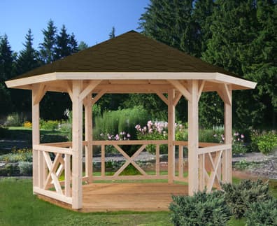 Palmako Betty 3x4m Octagonal Wooden Pavillion