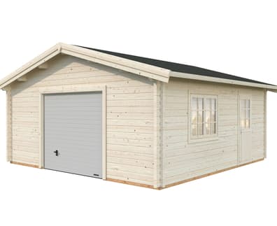 Palmako Roger 5.4m x 5.4m Wooden Garage with Sectional Door