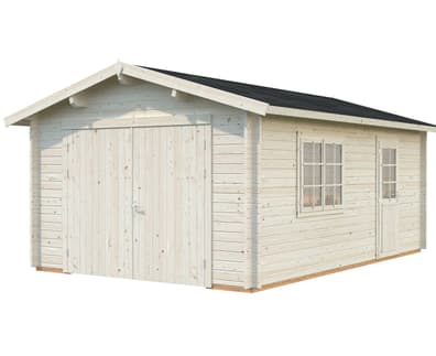 Palmako Roger 3.6m x 5.5m Wooden Garage with Wooden Doors