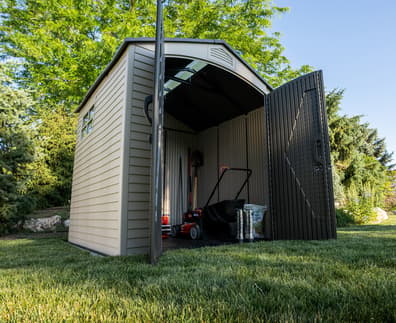 Lifetime 7x7 Plastic Shed Desert Sand