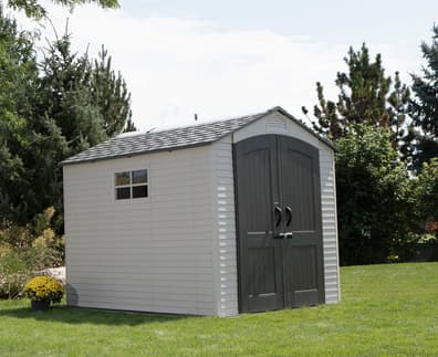 Lifetime 7x9.5 Plastic Shed Desert Sand