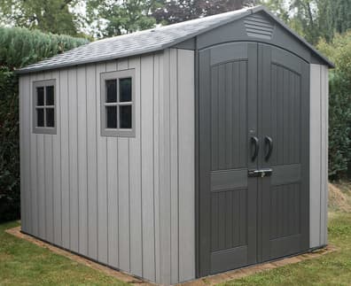 Lifetime 7x9.5 Plastic Shed Light Grey