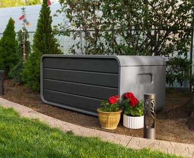 Lifetime 515 Litre Plastic Outdoor Storage Box Storm Dust