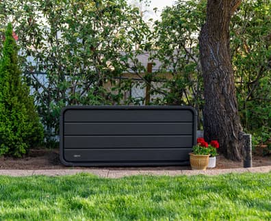 Lifetime 515 Litre Plastic Outdoor Storage Box Carbonized Grey