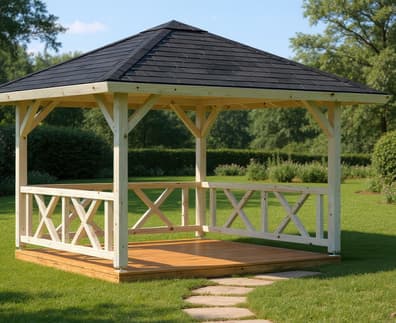 Palmako Betty 3x3m Wooden Pavillion