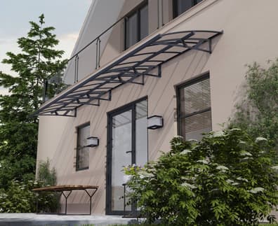 Palram Canopia Amsterdam 6690 Door Canopy Dark Grey