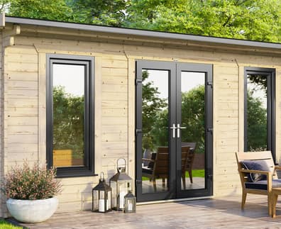 Power 18x12 Apex Log Cabin 44mm