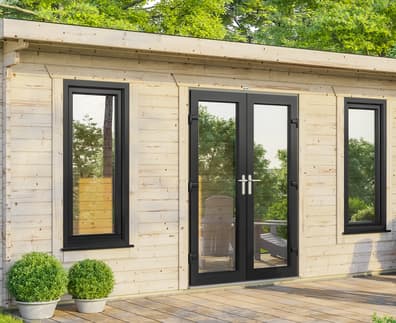 Power 20x10 Pent Log Cabin 44mm