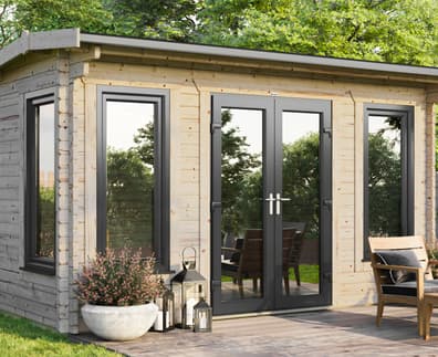 Power 16x16 Apex Log Cabin 44mm