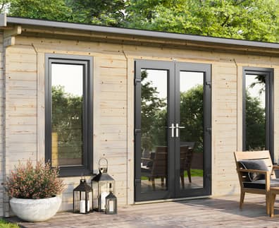 Power 20x12 Apex Log Cabin 44mm